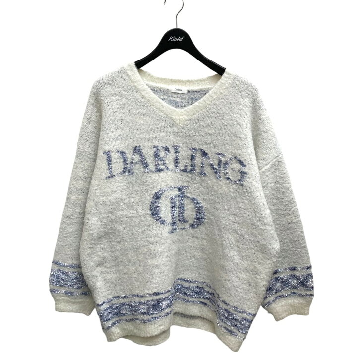 楽天市場】【中古】Darichミックスカラーロゴニットチュニック Vネック 