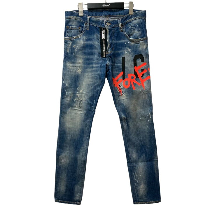 楽天市場】【中古】DSQUARED2 ICON MEDIUM WASH SKATER JEANS デニム 