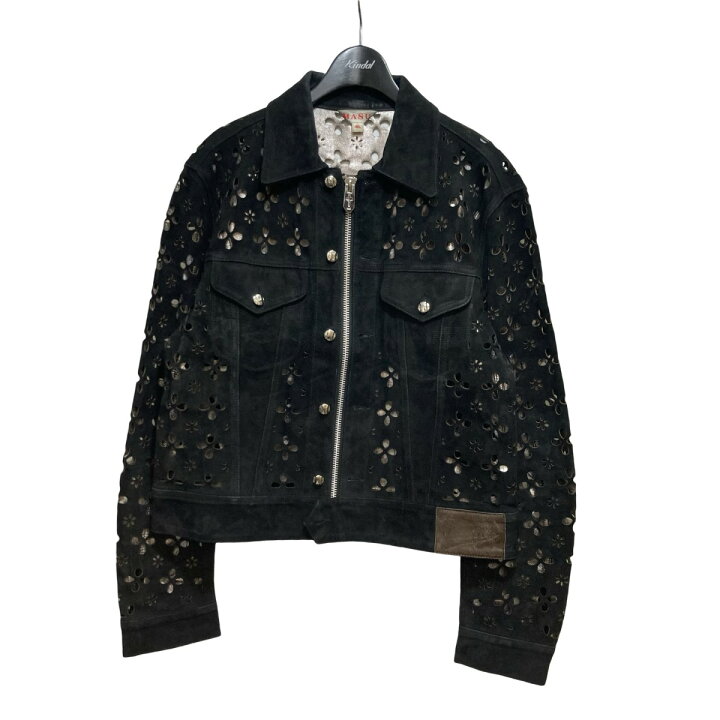 楽天市場】【中古】MASU 22AW FLOWER-CUT LEATHER TRUCKER JACKET  
