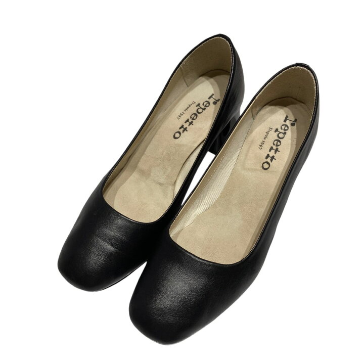 楽天市場】【中古】Repetto TANGY MOC AD ヒールパンプス ブラック 