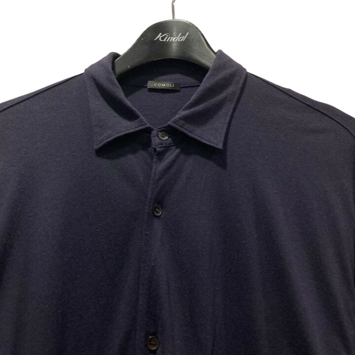 楽天市場】【中古】COMOLI 24SS コモリシャツ Z01-05015 ネイビー 