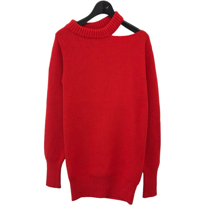 楽天市場】【中古】sacai カットデザインニット レッド サイズ：1 