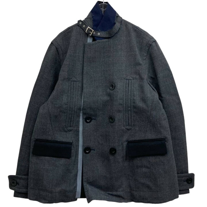 楽天市場】【中古】sacai Check Bonding Jacket ジャケット グレー 