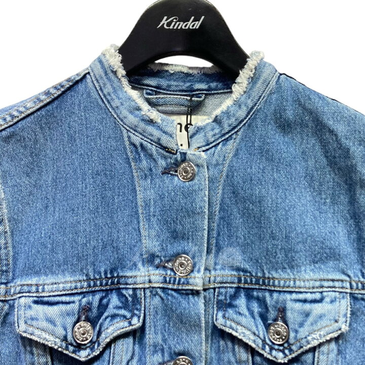 楽天市場】【中古】ACNE STUDIOS ノーカラーデニムジャケット 12G156 