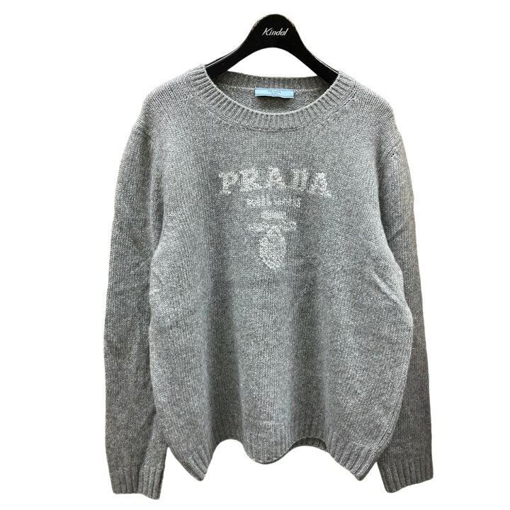 楽天市場】【中古】PRADAウール×カシミヤニットセーター P24B2Q グレー 