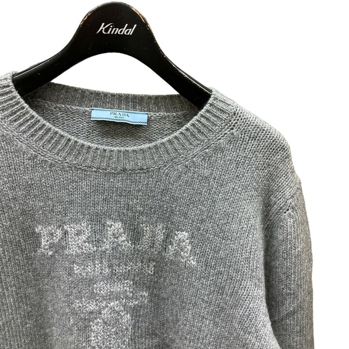 楽天市場】【中古】PRADAウール×カシミヤニットセーター P24B2Q グレー 