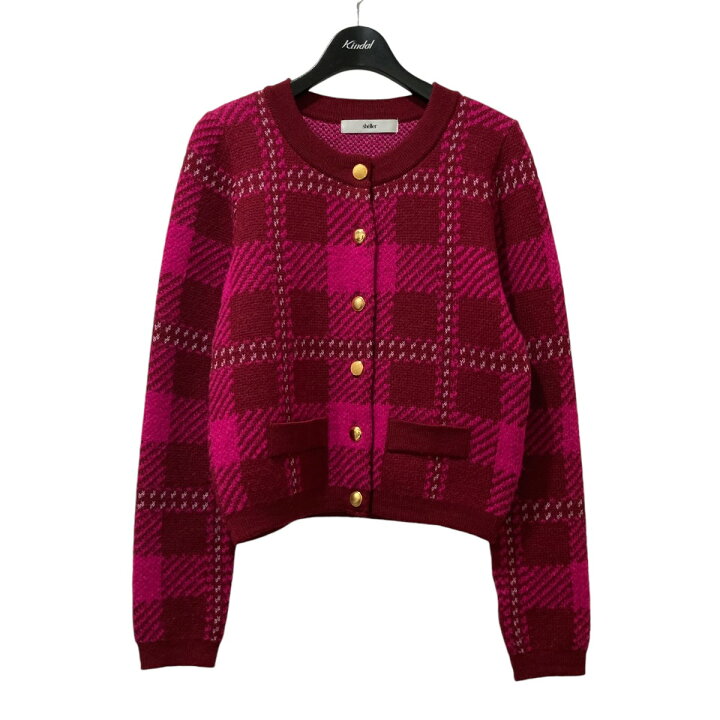 楽天市場】【中古】sheller チェックニットカーディガン SHE-V014  