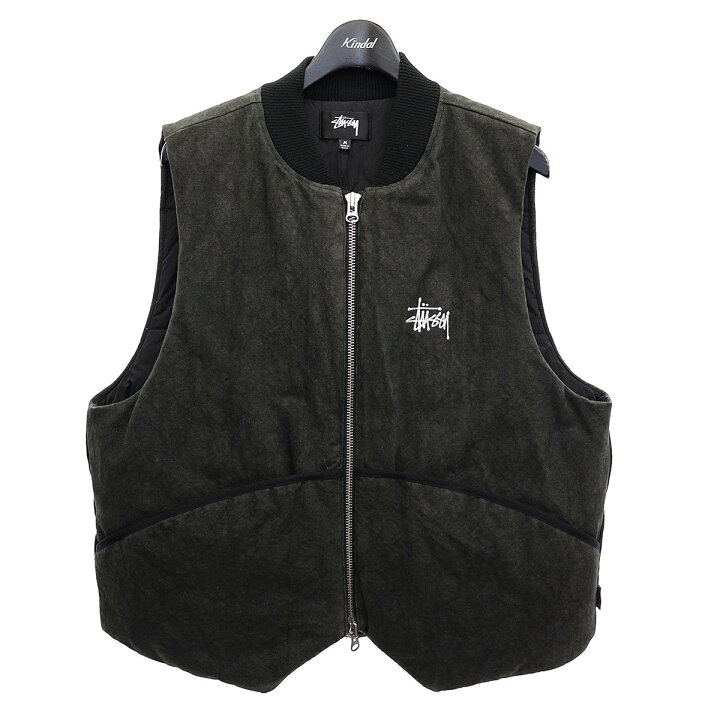 楽天市場】【中古】Stussy Washed Canvas Primaloft Vest プリマロフト 
