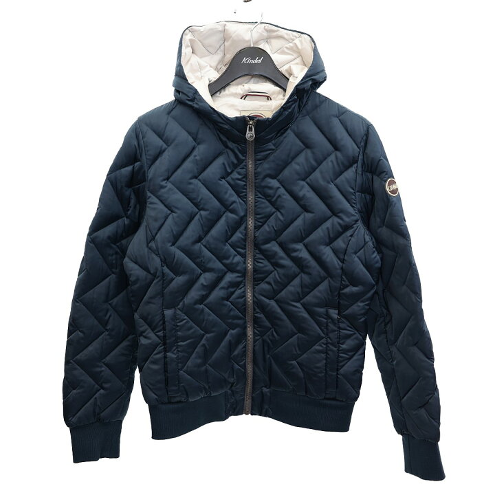 楽天市場】【中古】COLMAR フーデッドダウンジャケット ネイビー  