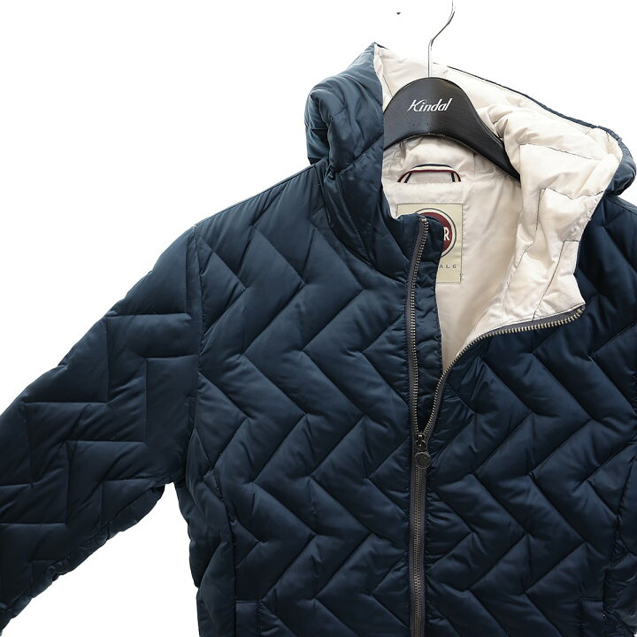 楽天市場】【中古】COLMAR フーデッドダウンジャケット ネイビー  