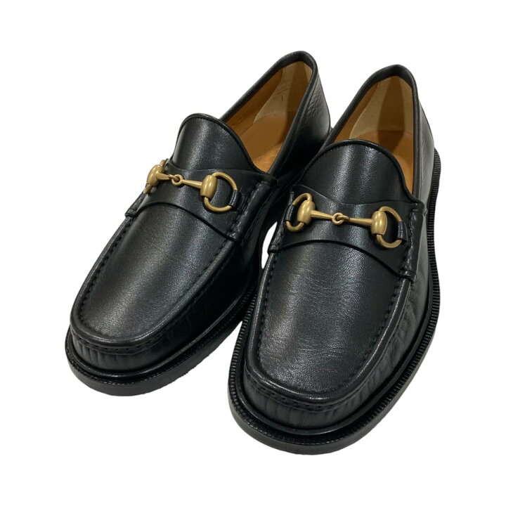 楽天市場】【中古】GUCCI ホースビットレザーローファー 723562 