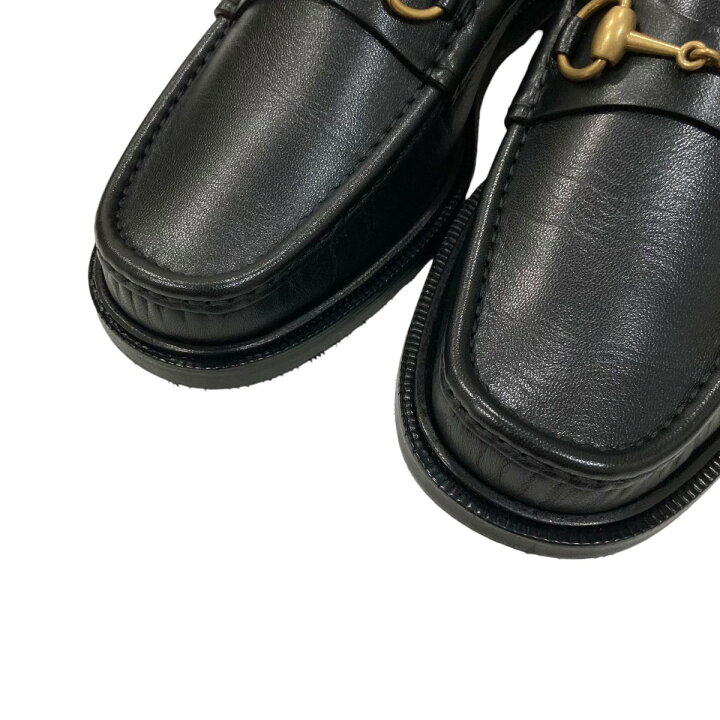 楽天市場】【中古】GUCCI ホースビットレザーローファー 723562 
