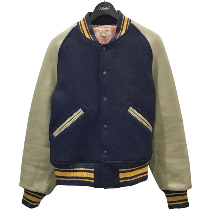 楽天市場】【中古】STYLE EYES スタジャン M16491／M16492 ネイビー 