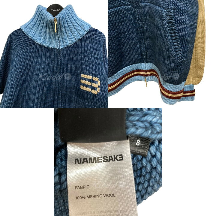 楽天市場】【中古】NAMESAKEVICTORY ZIP BOMBER ジップアップニット 