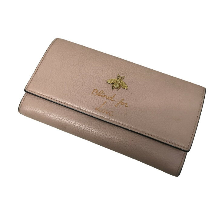 楽天市場】【中古】GUCCIアニマリエ長財布 454070 ピンク【価格見直し 
