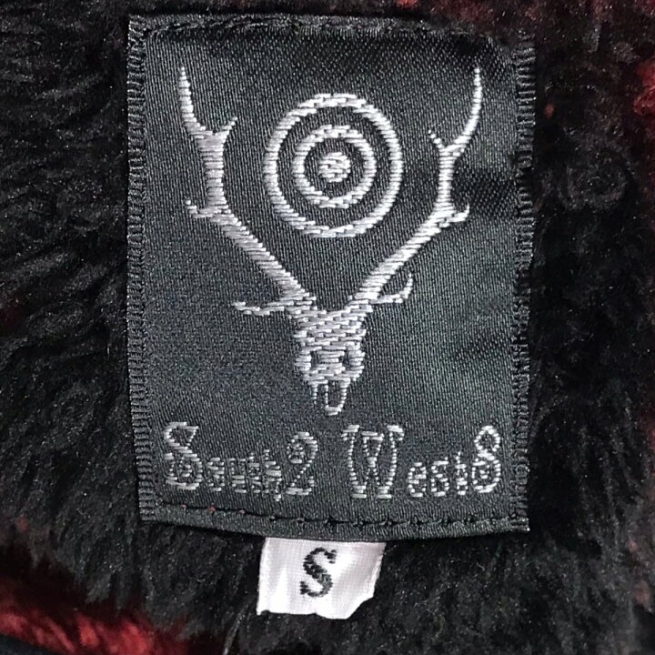 楽天市場】【中古】south2 west8 チェック柄ジップアップフリース  