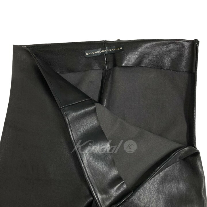楽天市場】【中古】BALENCIAGAレザーパンツ ブラック サイズ：34【価格 
