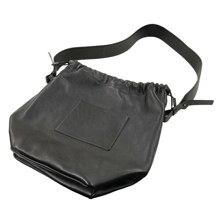 楽天市場】【中古】JIL SANDER 巾着ショルダーバッグ ブラック 