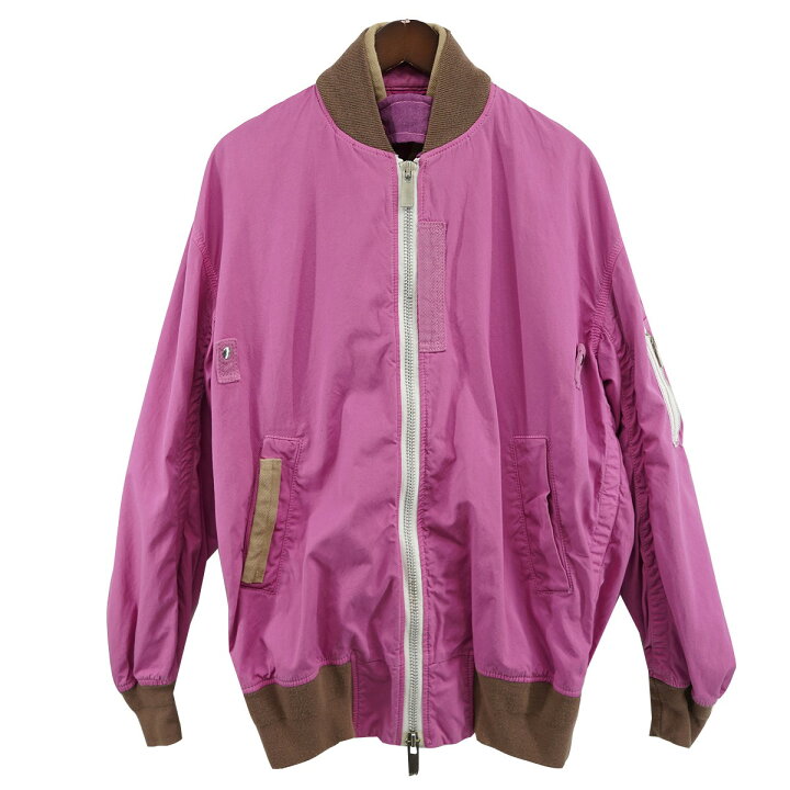 楽天市場】【中古】sacai17SS コットン ボンバージャケット MA-1 