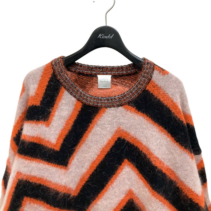 楽天市場】【中古】Paul Smith 22AW Zig-Zag モチーフ モヘアニット 