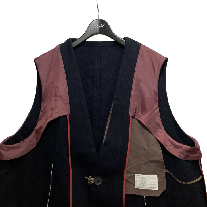 楽天市場】【中古】KOLOR23AW W／Nyダブルクロスメルトンベスト 23WCM 