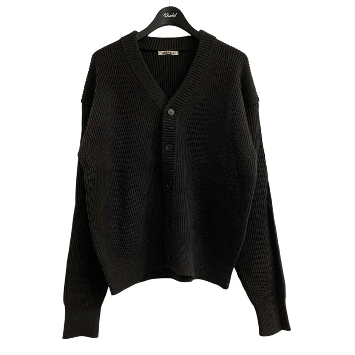 楽天市場】【中古】AURALEE23AW FRENCH MERINO RIB KNIT CARDIGAN 
