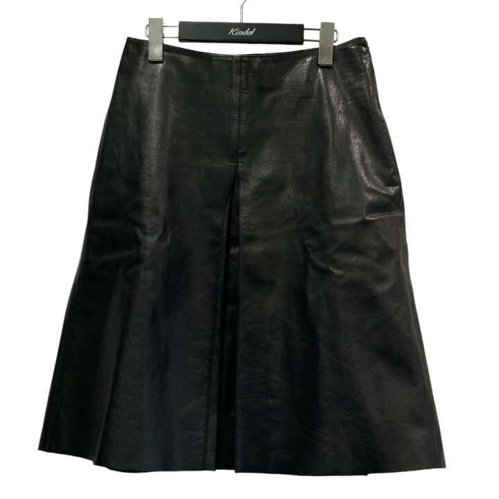 楽天市場】【中古】MIU MIUレザースカート ブラック サイズ：40【価格  