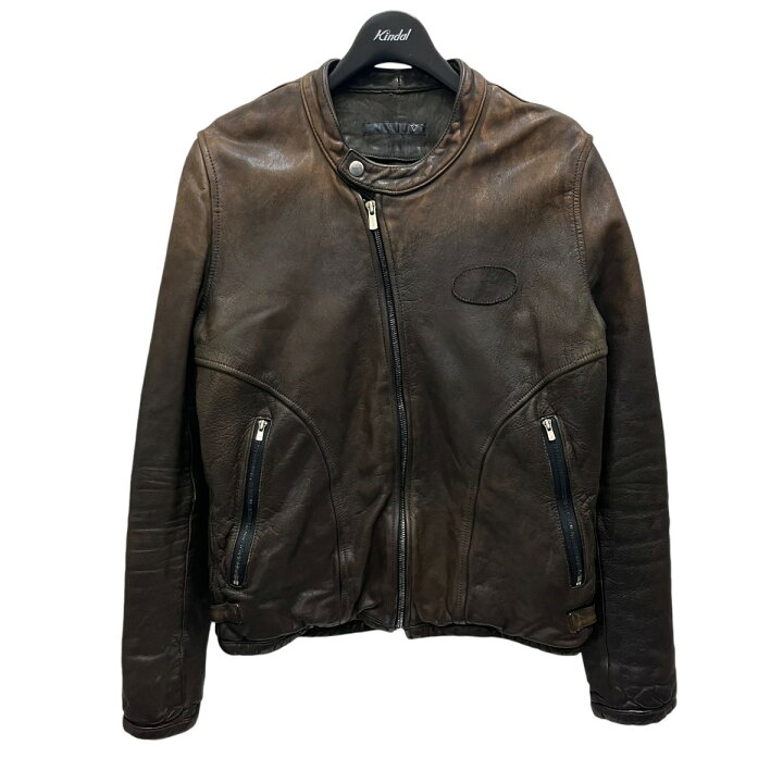 楽天市場】【中古】Varde77 レザーライダースジャケット VR10AW-CM 