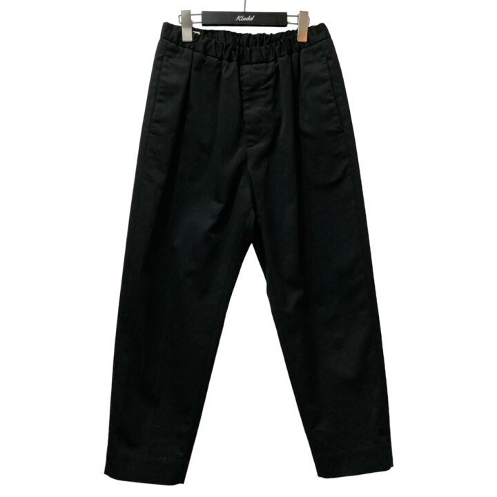 ジルサンダー*46*スラックス/ブラックイージーパンツ*JILSANDER*黒 