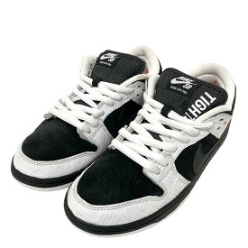 【中古】NIKE SB×TIGHTBOOTH PRODUCTION　SB DUNK LOW PRO スニーカー FD2629 100 ブラック×ホワイト×オレンジ サイズ：27.5cm 【011124】（ナイキSB×タイトブースプロダクション）