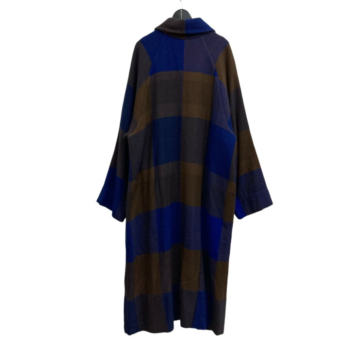 楽天市場】【中古】Peroリバーシブルチェックコート ブルー×ブラウン 