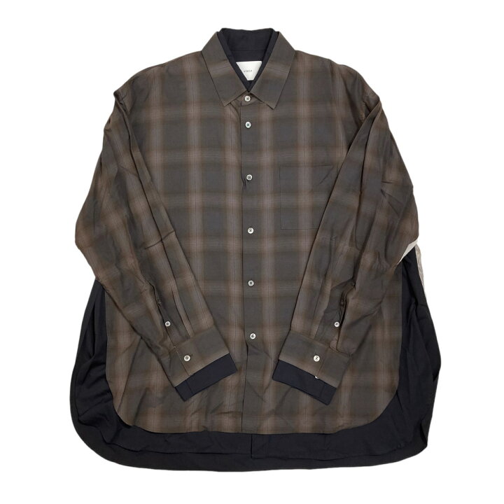 楽天市場】【中古】stein OVERSIZED LAYERED SHIRT レイヤード 