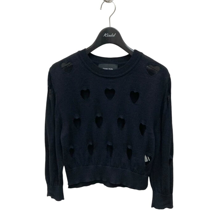 Simone Rocha シモーネロシャハートカットシルク混ウールニット 