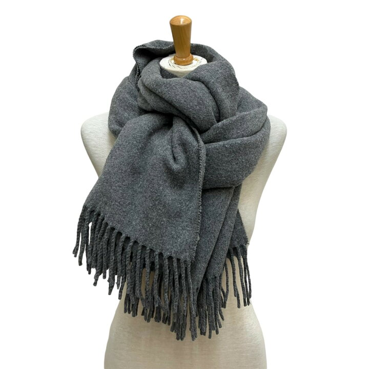 楽天市場】【中古】ACNE STUDIOS 大判ストール グレー 【031124 