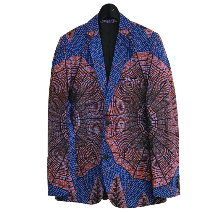 楽天市場】【中古】DENT de MAN総柄ジャケット ブルー×オレンジ サイズ 