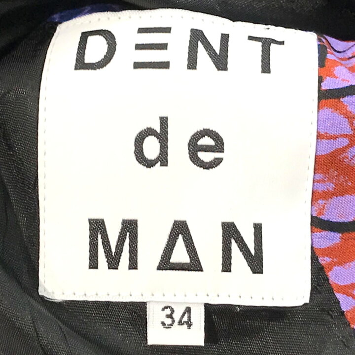 楽天市場】【中古】DENT de MAN総柄ジャケット ブルー×オレンジ サイズ 