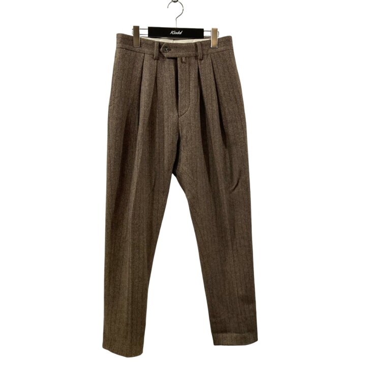 楽天市場】【中古】NEAT ストライプ ウールパンツ ブラウン サイズ：44 