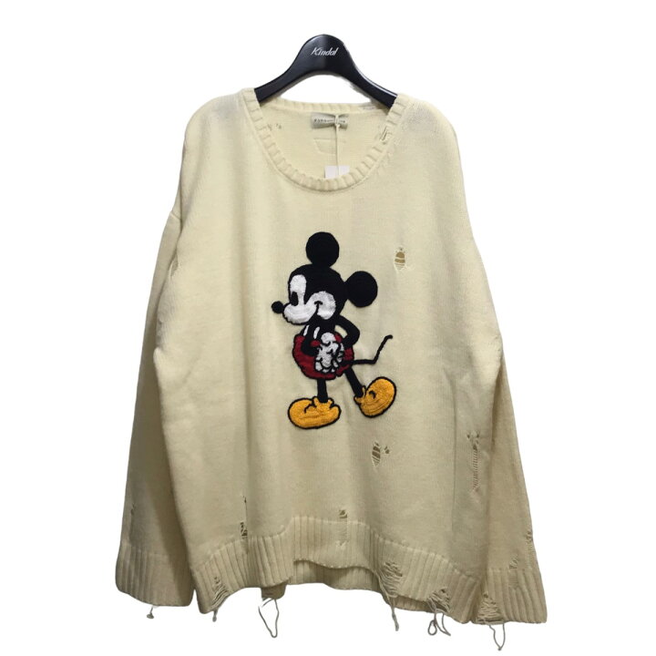 楽天市場】【中古】FORSOMEONE 「MICKEY DAMAGE SWEATER」ダメージ加工 