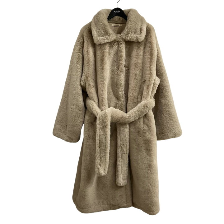 楽天市場】【中古】STUDIO REEO Unisex Eco-Fur Robe Coat ファー 