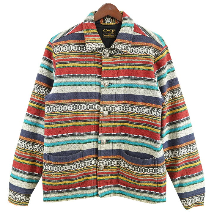 楽天市場】【中古】COOTIETijuana Work Jacket NATIVE BORDER 
