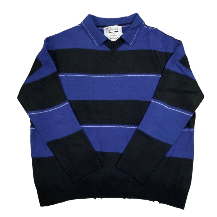楽天市場】【中古】DAIRIKU Lager Border Knit ラガーボーダーニット  
