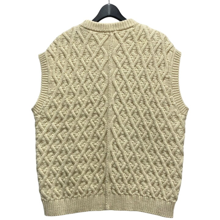 楽天市場】【中古】AURALEE HARD TWIST MERINO ARAN KNIT VEST ニット 