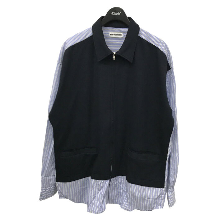 楽天市場】【中古】SOFTHYPHEN DOUBLE KNIT MIX ZIP UP SHIRT 切替 