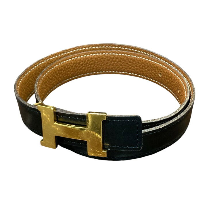 楽天市場】【中古】HERMES コンスタンスリバーシブルベルト ブラック 
