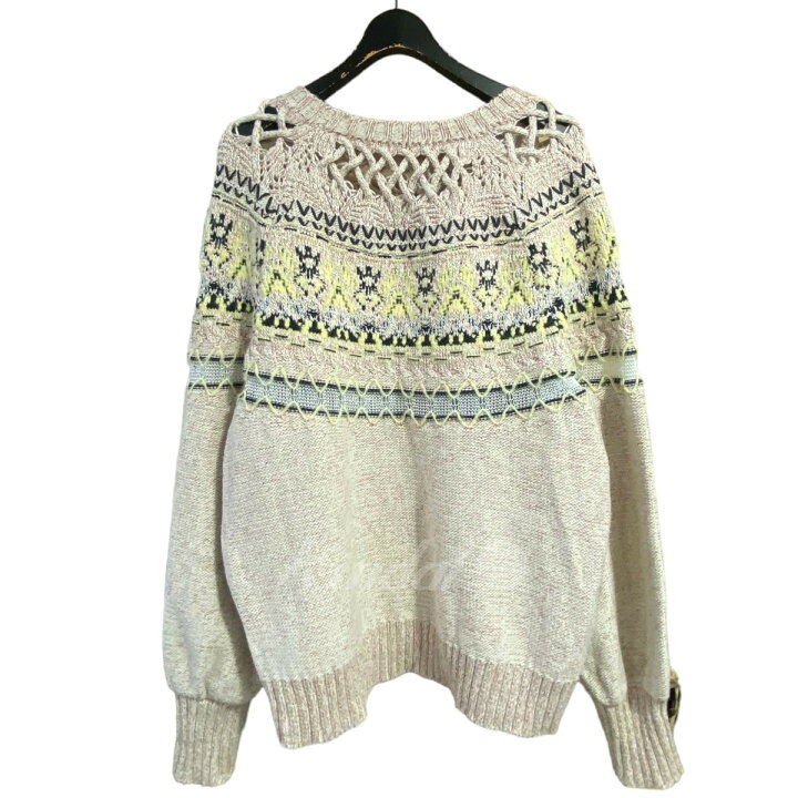 楽天市場】【中古】mame kurogouchi ｢Cotton Nordic Knit Pullover 