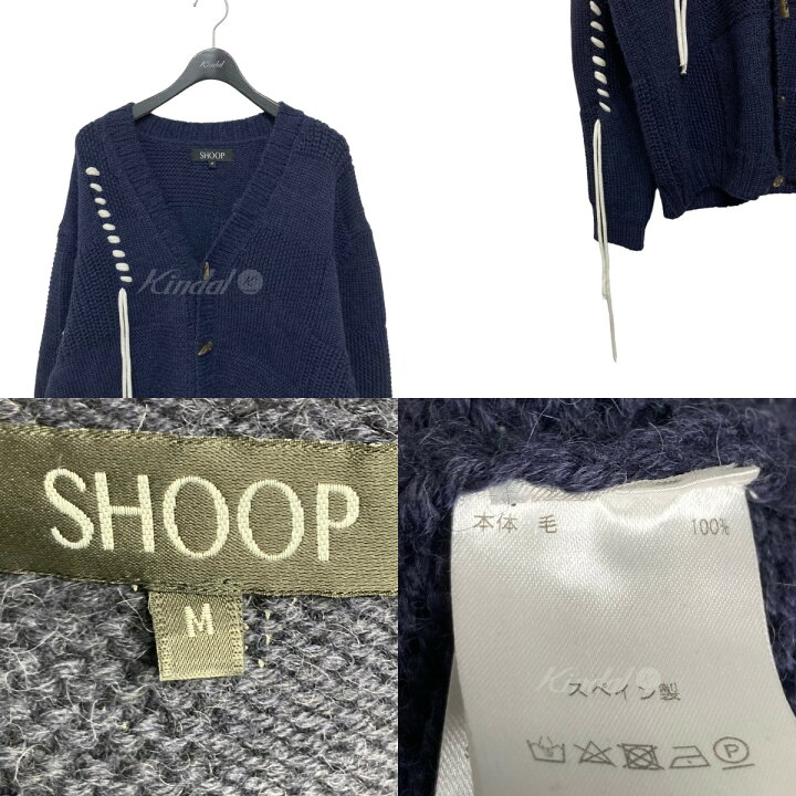 楽天市場】【中古】SHOOP 21AW MORI CARDIGAN ネイビー サイズ：M  
