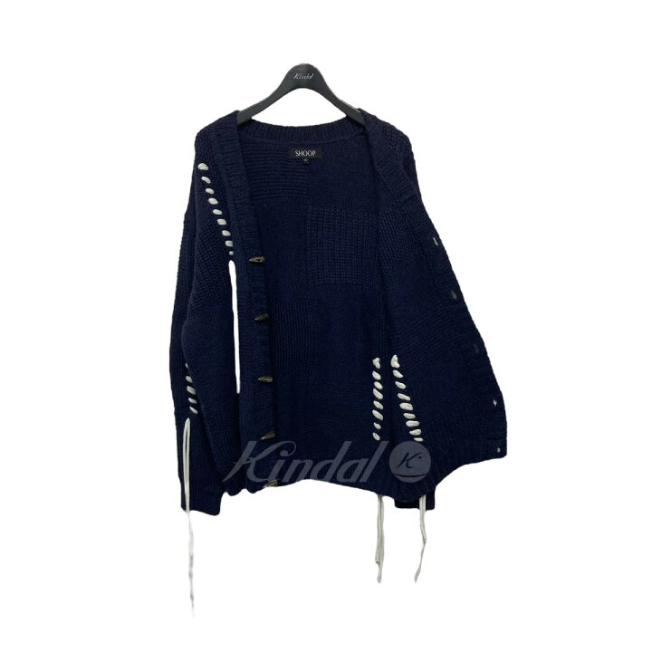 楽天市場】【中古】SHOOP 21AW MORI CARDIGAN ネイビー サイズ：M  