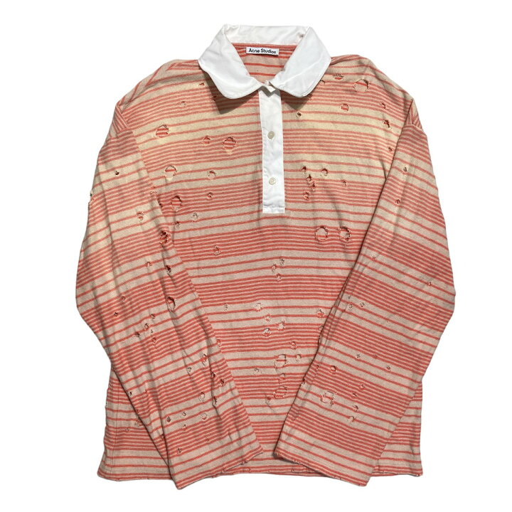 楽天市場】【中古】ACNE STUDIOS クラッシュ加工 長袖ポロシャツ／FN 