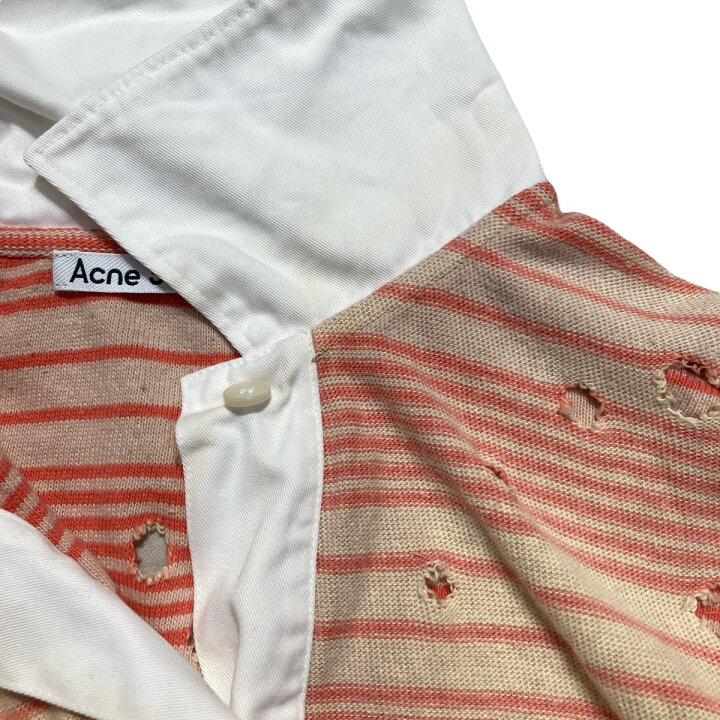 楽天市場】【中古】ACNE STUDIOS クラッシュ加工 長袖ポロシャツ／FN 