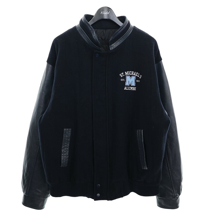 楽天市場】【中古】CANADA SPORTSWEARレザースリーブスタジャン ダーク  